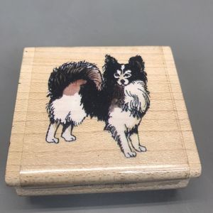 Vintage Thats all She Stamped Papillon Rubber Stamp Wood F756 Ching ‘92